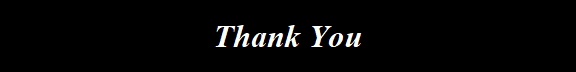 Thank You